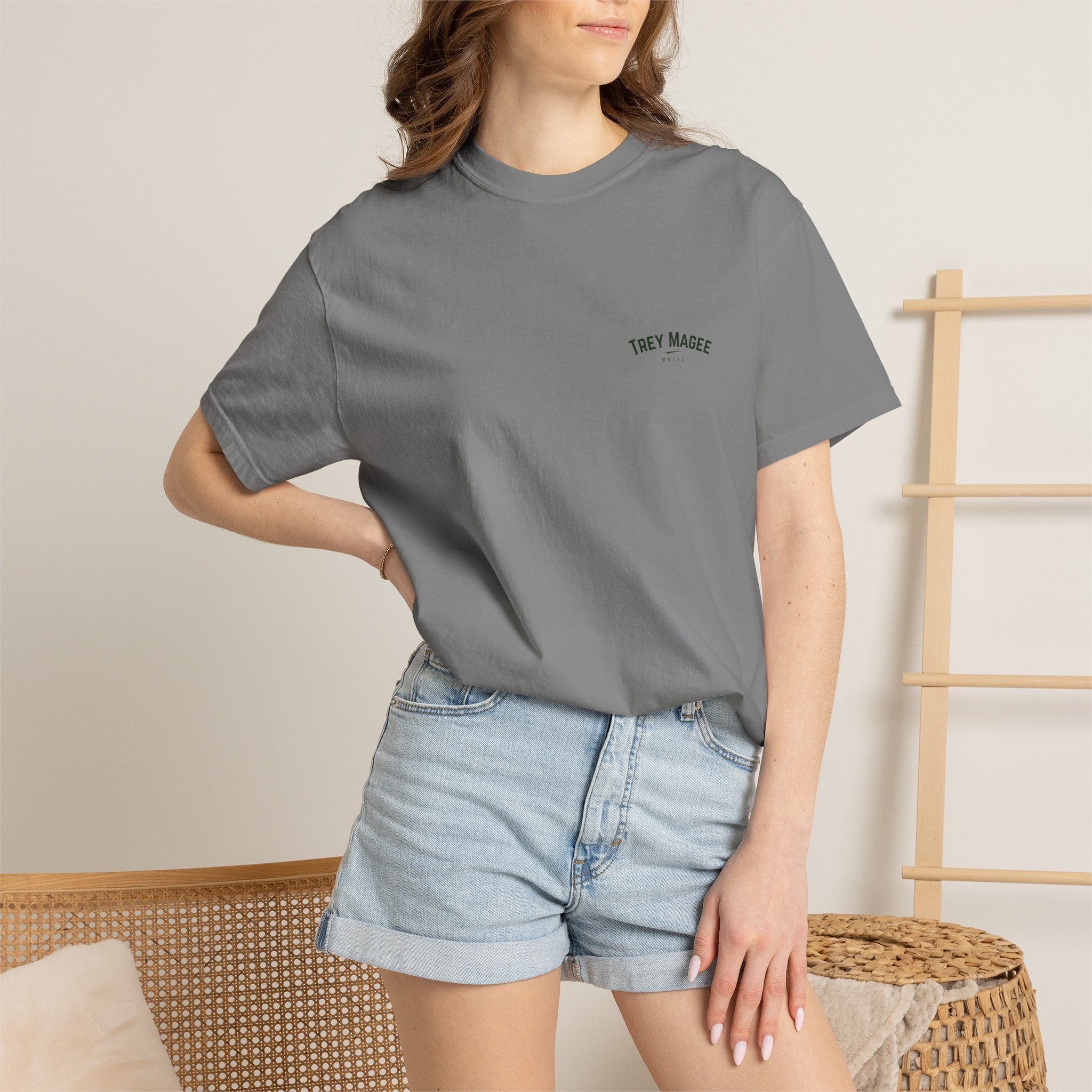 Trey Magee Music Chest Logo T-Shirt | Minimal Text Tee