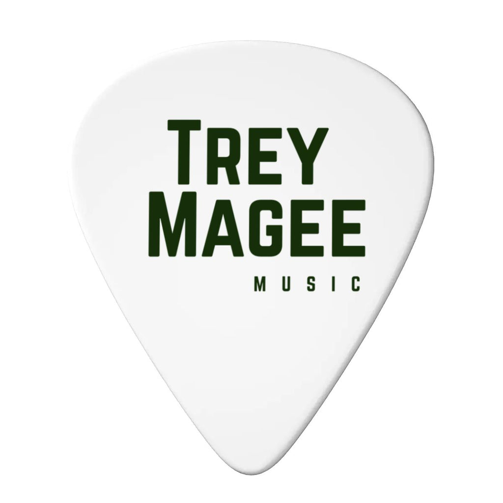 Trey Magee Music Guitar Picks 6 pcs - White/Green