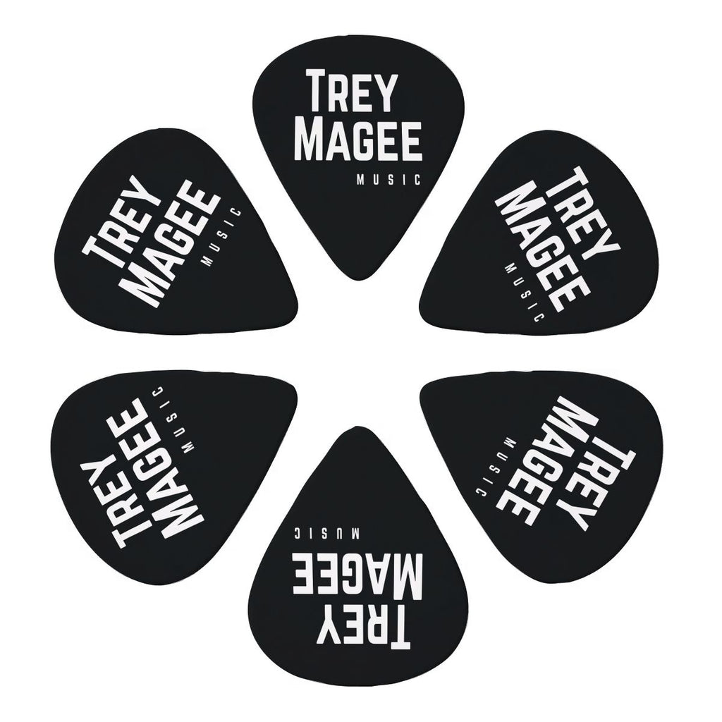 Trey Magee Music Guitar Picks 6 - Black/White