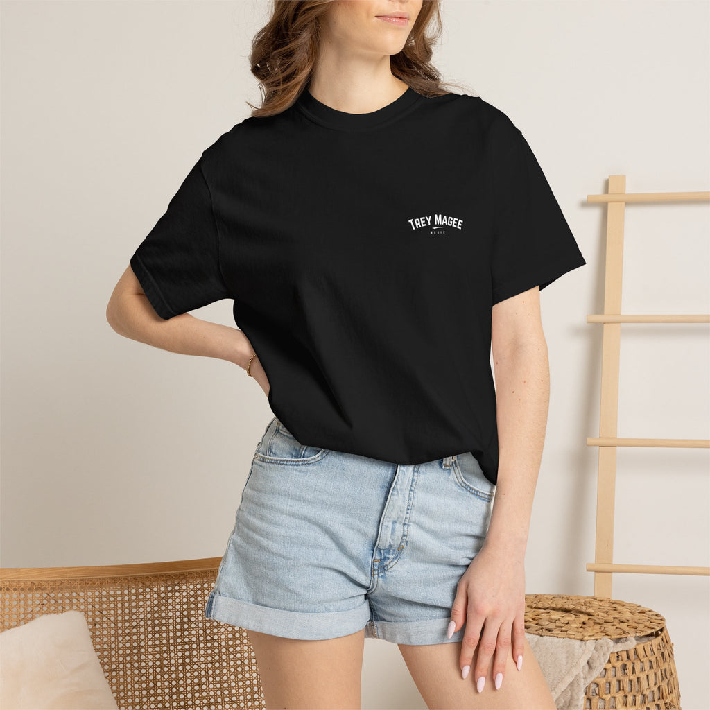 Trey Magee Music Chest Logo T-Shirt | Minimal Text Tee