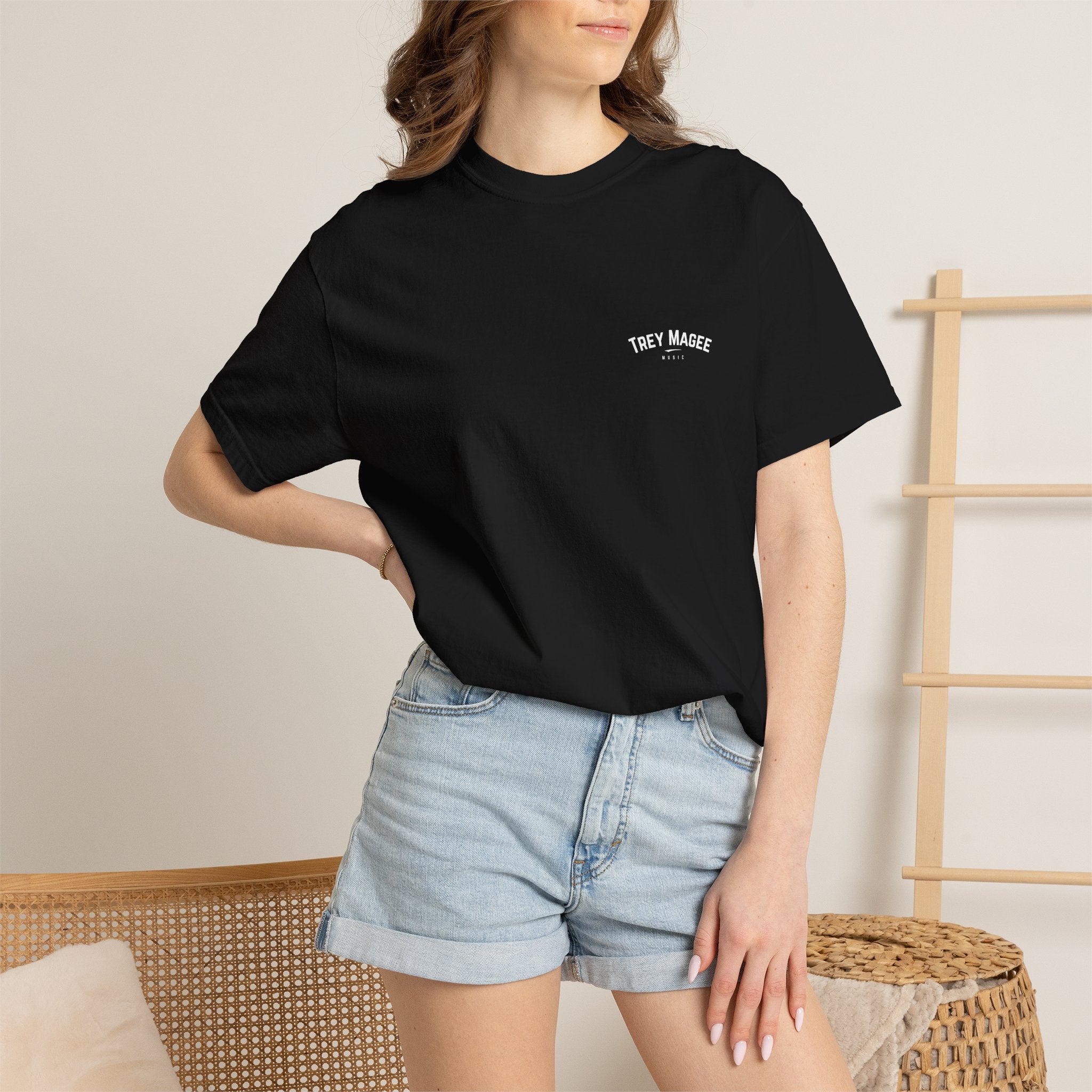Trey Magee Music Chest Logo T-Shirt | Minimal Text Tee