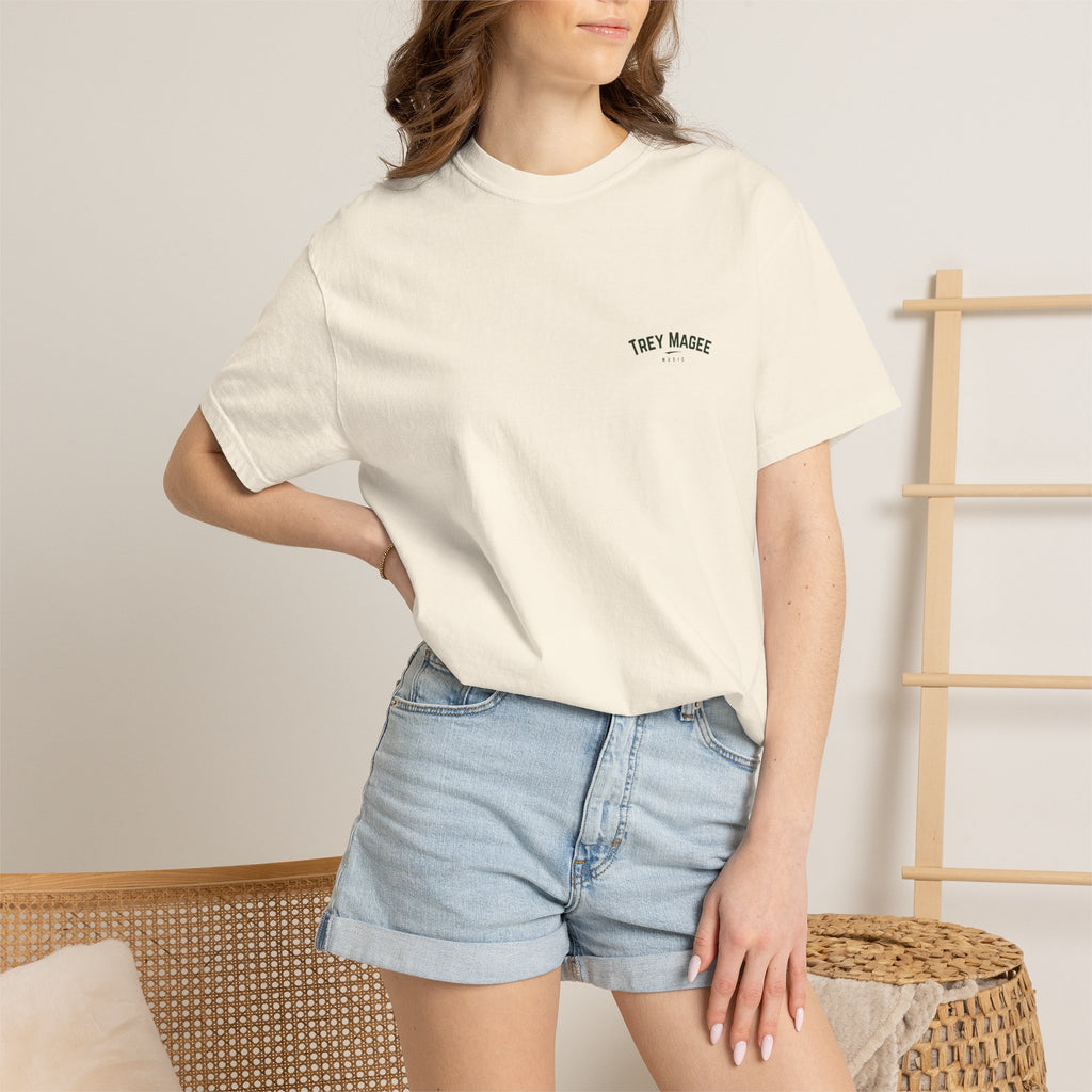 Trey Magee Music Chest Logo T-Shirt | Minimal Text Tee