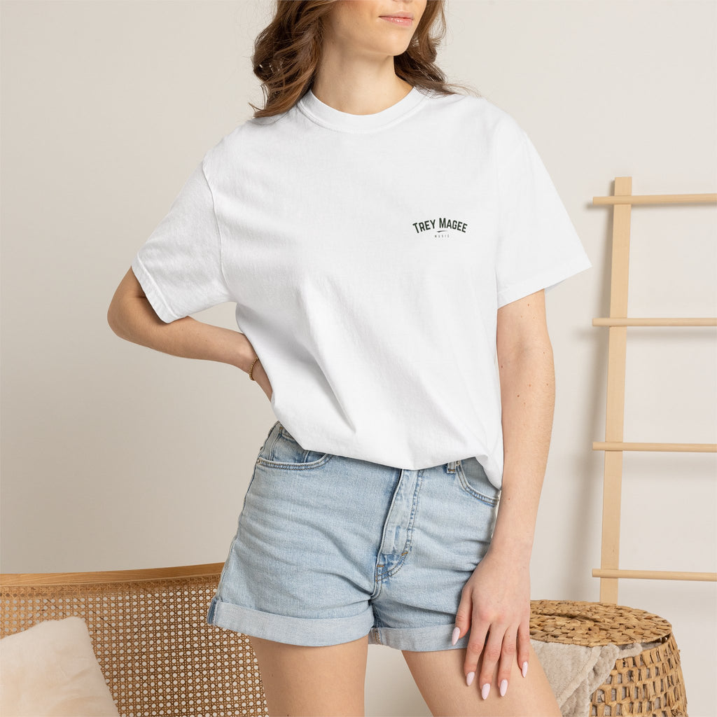 Trey Magee Music Chest Logo T-Shirt | Minimal Text Tee
